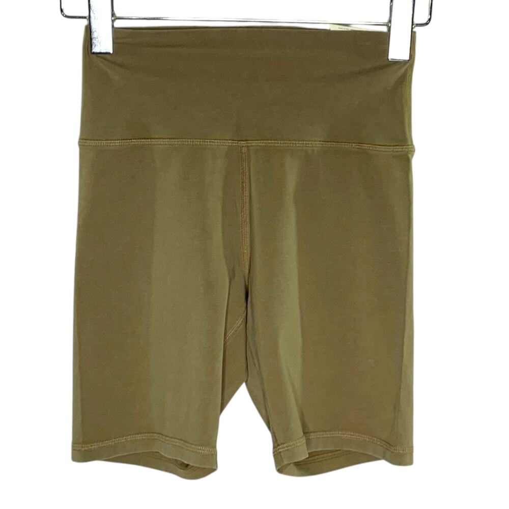 Offline by Aerie S NEW Original OG Bike Shorts Mid Rise 7" Inseam Taupe Active